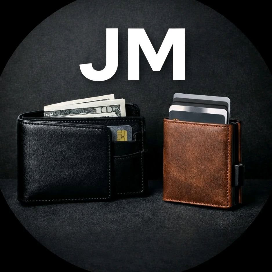 Billeteras JOME negra y café con protección RFID